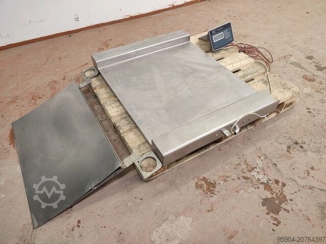 Напольные весы из нержавеющей стали Floor Scales Stainless Steel with Ramp KPZ 52E-9-1