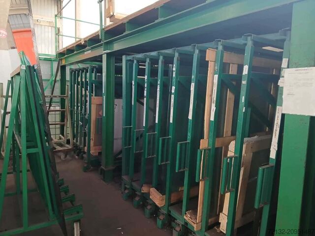 Стеллаж для хранения стеклянных ящиков Hegla 