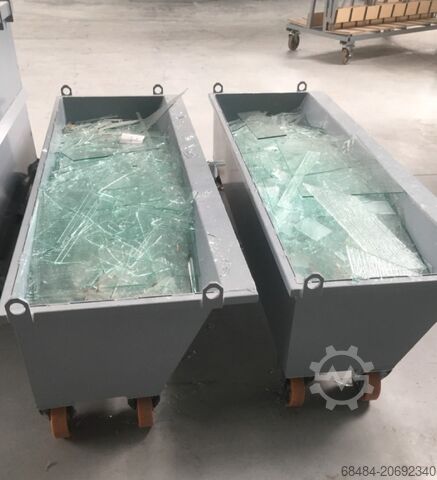 Контейнер для стеклобоя, длинный низкий, 1000 кг GMI Cullet Container long low 1000 kg