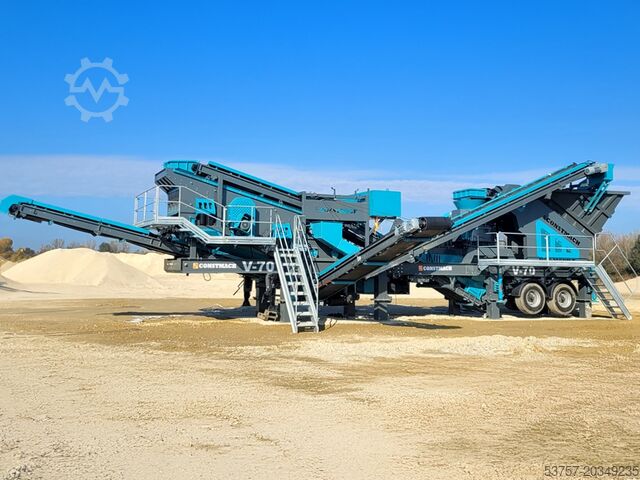 мобильная дробильная установка / производство песка / камнедробилка Constmach Mobile Crushing Plant Mobile vertical shaft impact crushing