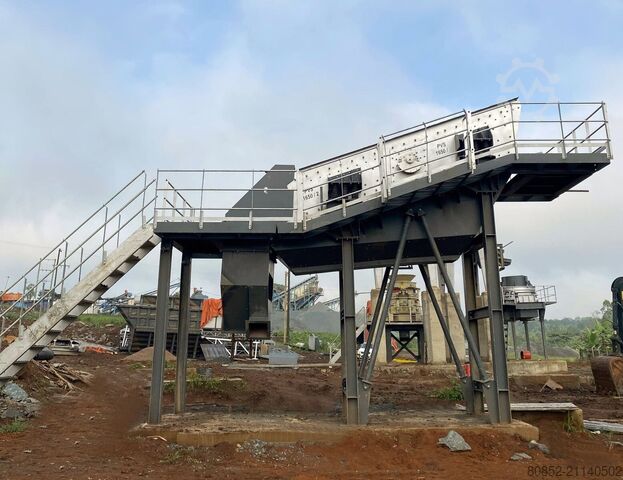 Сортировщик крупного щебня Polygonmach 2400x6000mm 4 decks inclined vibrating screen