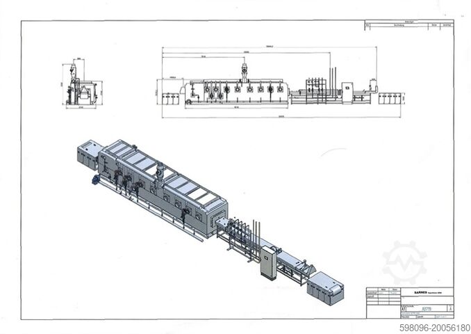Проточная спекательная печная установка Sarnes 600-G/CQI-9