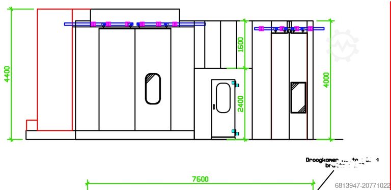 Лакокрасочная установка (мокрая окраска) Natlakinstallatie Belmeco 