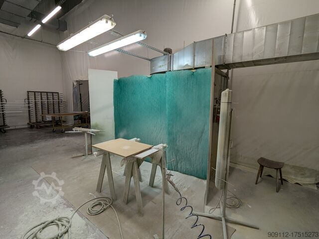 Окрасочная стенка с потолком подачи свежего воздуха GALATEK Spray wall with suppy air ceiling