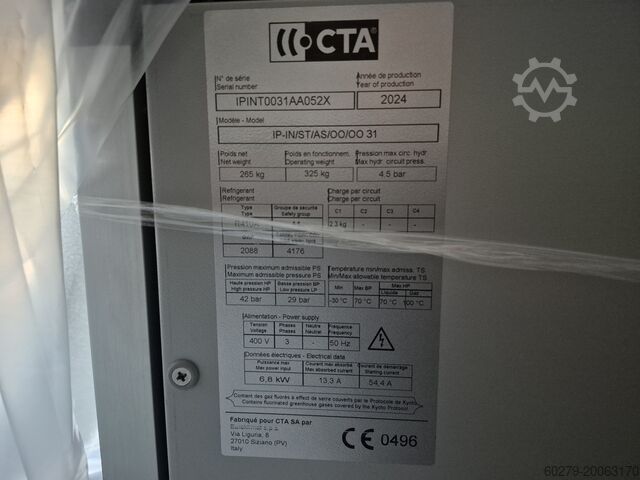 Промышленная холодильная установка для воды CTA IP 31-51