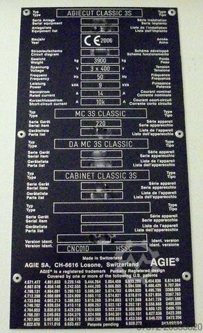 Разрушающаяся машина Agie Agiecut Classic 3S