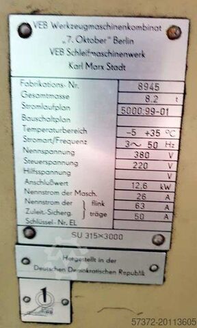 Внешний круглошлифовальный станок WMW SU 315x3000