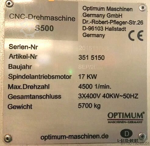 Токарный станок Buffalo / Microcut / Optimum 52Ht / OPTIturn S 500