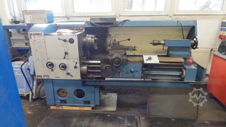 Токарно-центровой станок и токарный станок с подающим шпинделем Graziano sag 210
