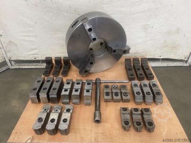 3-кулачковый план-спиральный токарный патрон Ø 500 мм, с коротким конусом DIN 55027 гр. 11; + 6 комп  500