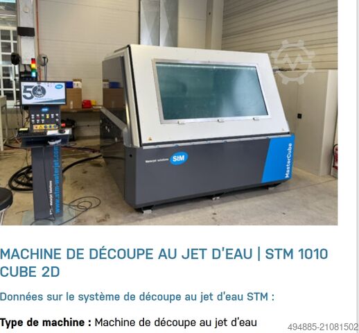 гидроабразивный станок для резки STM Waterjet GmbH STM 1010 Cube 2D