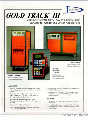 Орбитальная сварка, Трубопроводы, Фаскосъем Dimetrics, Tri Tool, Wachs Dimetrics Gold Track 3, FFIP-heads