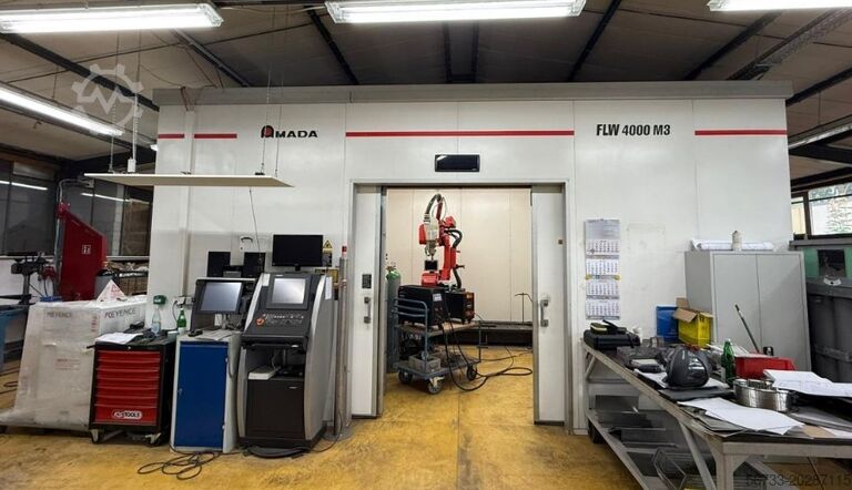 Лазерная сварочная установка 4 кВт / 6 осей AMADA Laserschweißanlage FLW-4000