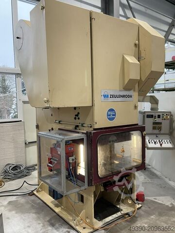 Одностоечный эксцентриковый пресс с роликовым подающим устройством MABU, автомат штамповки, эксцентр RASTER ZEULENRODA PDA 100