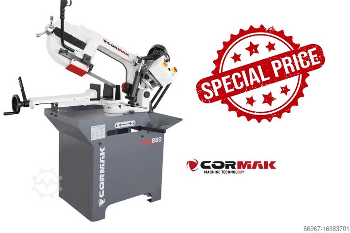 ленточная пила CORMAK HBS260 + 2 piły M42 + 5L Emulgol