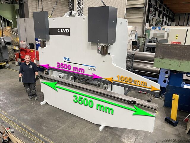 Гидравлические листогибочные прессы LVD PPEB 100 ton x 2500 mm + 1000 mm CNC
