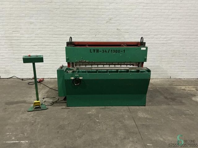 Листогибочный пресс Dofém LVH-34, 1300x3 мм, комбинированный пресс-ножницы 1990 Dofém LVH-34, 1300x3mm Press+Shear-combi