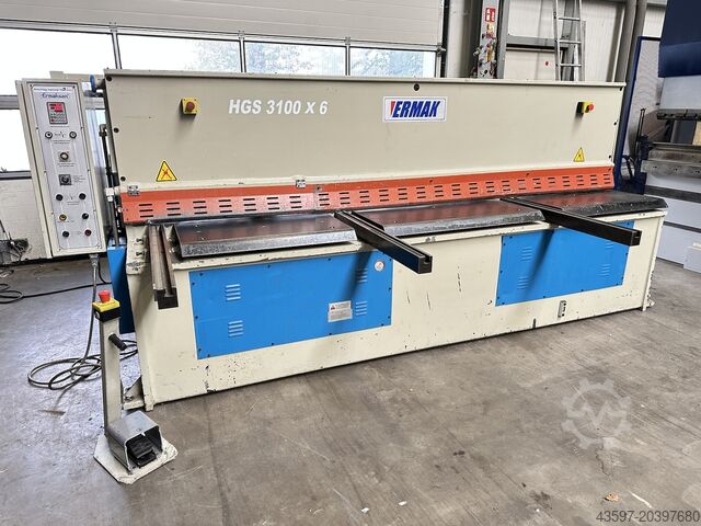 Гидравлические гильотинные ножницы Ermak HGS 3100x6 mm