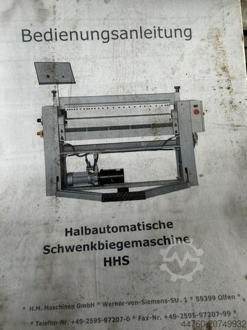 Сегментированный поворотный листогиб HM HHS - 3- 3-SH