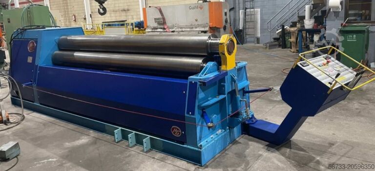 Гидравлический трехвалковый круглогибочный станок MG 3100 x 16/12 mm