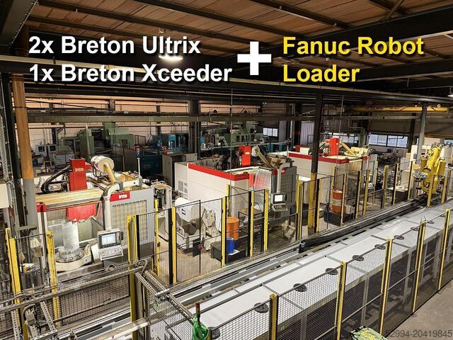 Универсальные фрезерные станки и ЧПУ Fanuc Robot + 3 Breton machining centers 5 axes