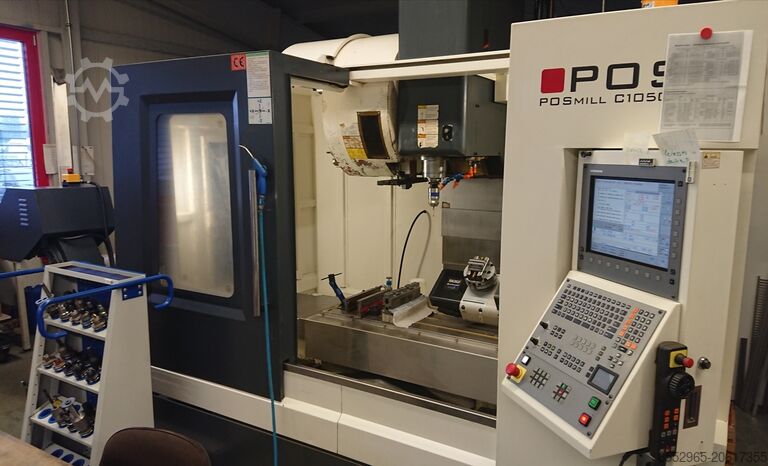 Вертикальный обрабатывающий центр POS POSmill C 1050 inkl. Lehmann 4./5. Achse
