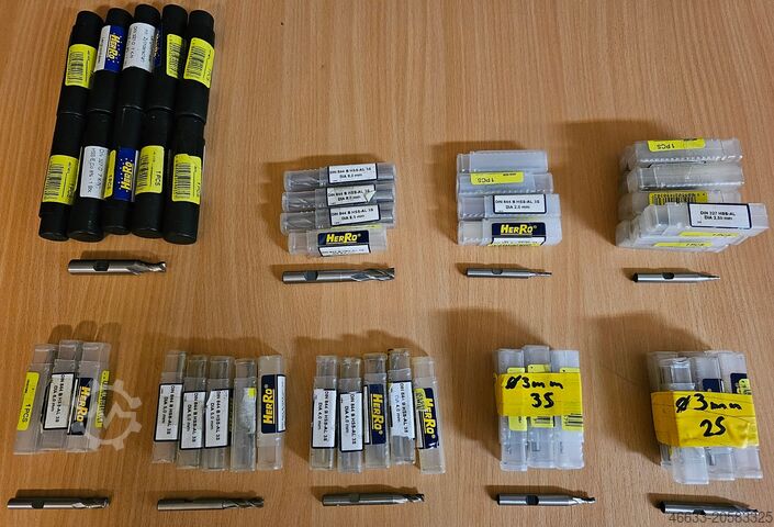 52 шт. хвостовиковых фрез HSS новые, Ø 6, 8, 10  