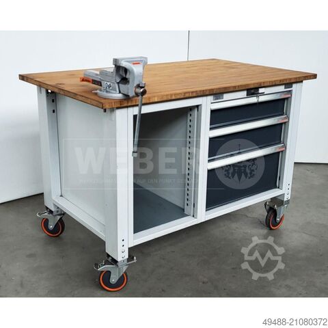 Верстак на колесах со слесарными тисками Garant Werkbank