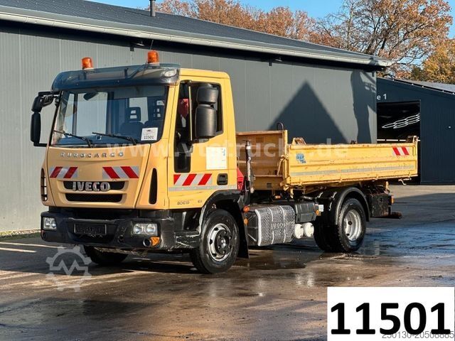Самосвал-фургон IVECO EuroCargo 80E19 HMF Ladekran Meiller-DSK