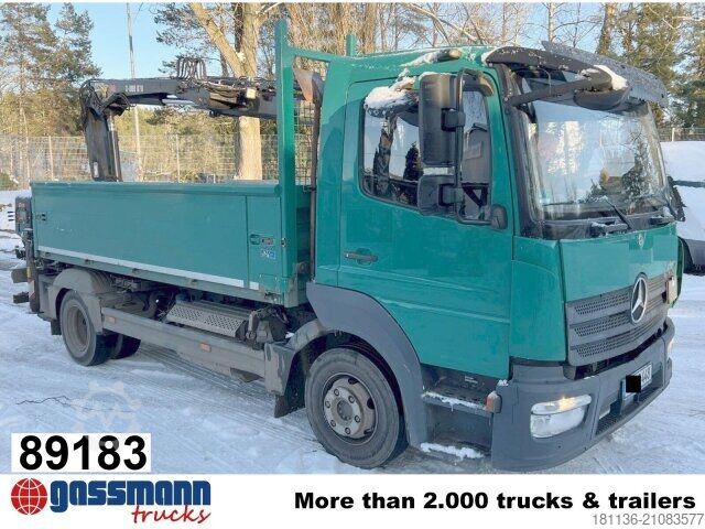 Самосвал-фургон Mercedes-Benz Atego 818 L 4x2, Kran Hiab X-Duo 078 BS-2, 2x AHK