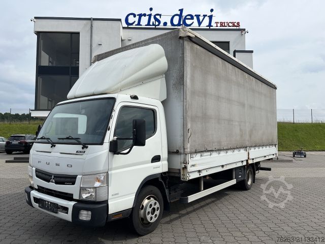 Фургон-шторник FUSO Canter 7C18 4x2 Ladebordwand / Getriebeschaden