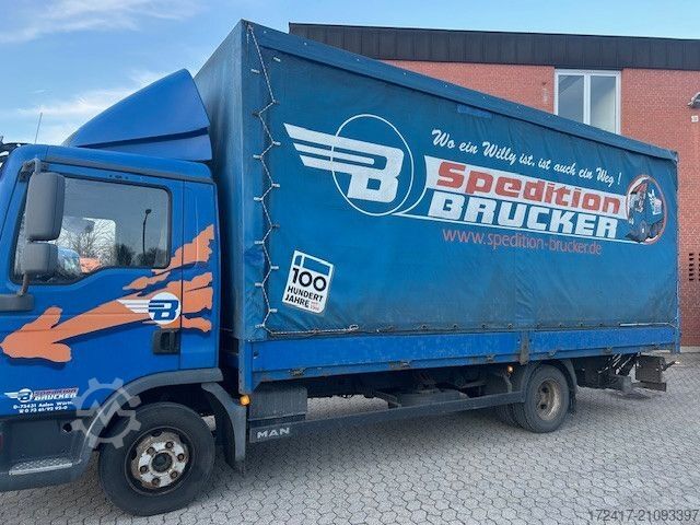 Фургон-шторник MAN TGL 8.210BL 7.150 8.180 8.150 AC TÜV 11.2026 AHK