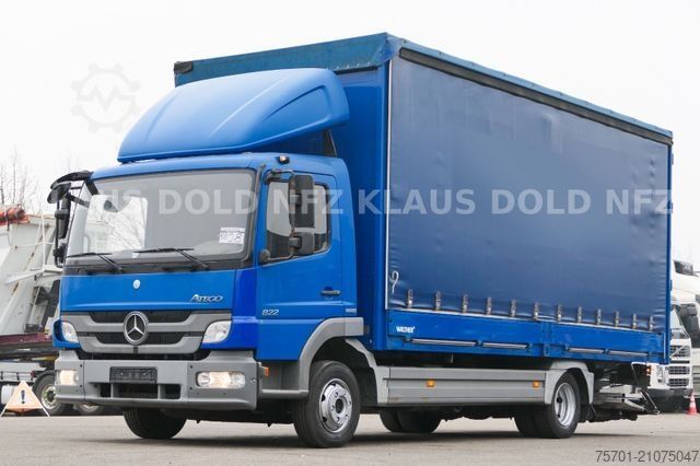 Фургон-шторник MERCEDES-BENZ Atego 822 L Pritsche Plane Bordwände LBW Euro 5