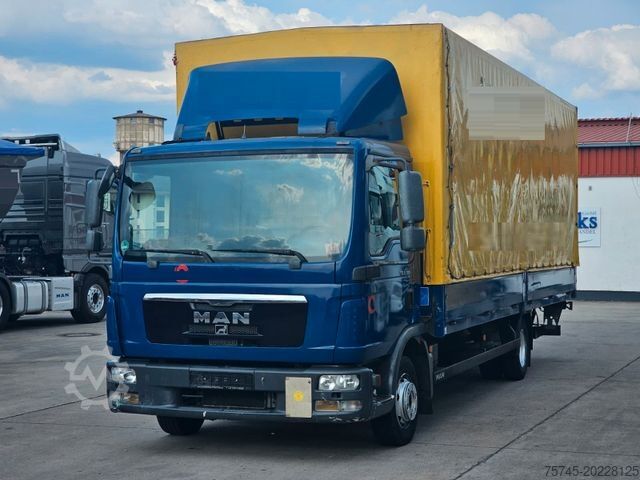 Фургон-шторник MAN TGL 8.180 * PR. + PL. * LBW 1T * KLIMA * TEMP *