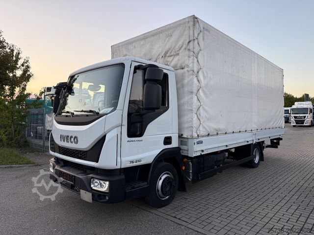 Фургон-шторник IVECO EuroCargo 75E21 Pritsche+Plane+LBW/Klima/3-Sitze