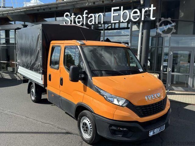 Грузоподъемная платформа Iveco Daily 35S14 Pritsche+Plane *AHK*Ladekran*7-Sitze