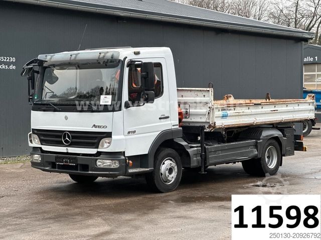 Трёхсторонний самосвальный фургон MERCEDES-BENZ Atego 818 4x2 Terex-Ladekran, Meiller-DSK, 7.5 t