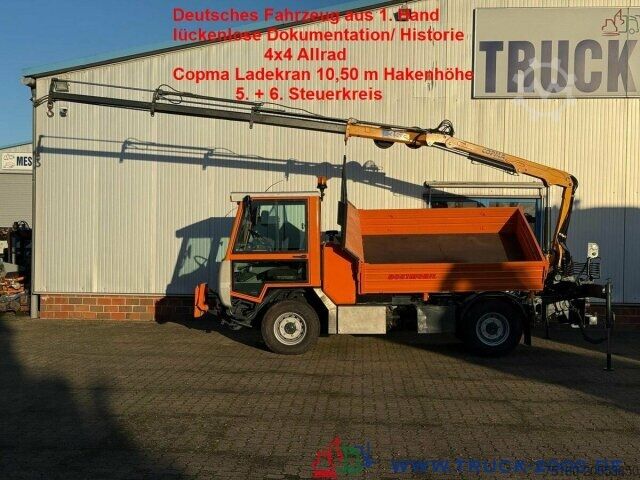 Трёхсторонний самосвальный фургон Multicar Boki 4x4 Kran 5+6 Steuerkreis + Kommunalplatte