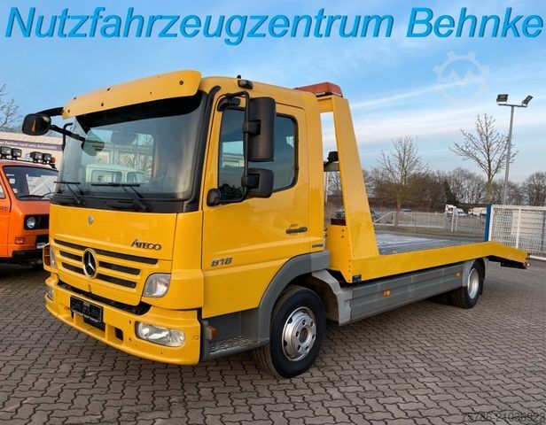 Автомобиль-фургон для перевозки автомобилей MERCEDES-BENZ Atego 818 L Techau/ Winde/ AC/ AHK/ NL 2.6t/ E5