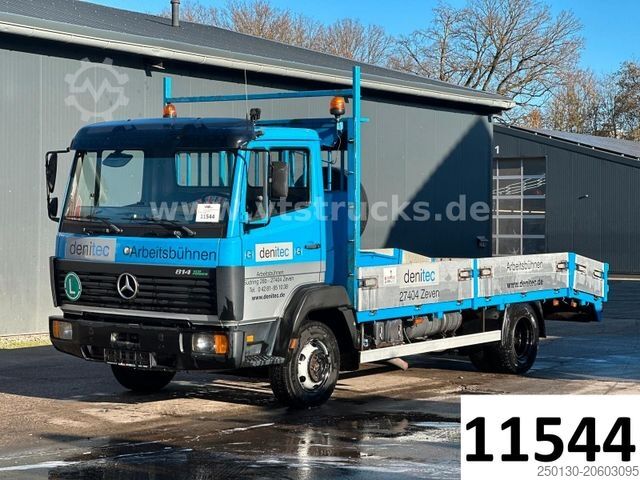 Автомобиль-фургон для перевозки автомобилей MERCEDES-BENZ 814 L 4x2 Auffahrrampen Seilwinde