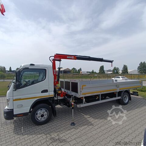 фургон с краном на шасси грузовика Fuso Canter 9C18 Fassi M40 Pritsche 4,5 m