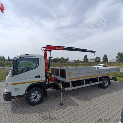 фургон с краном на шасси грузовика Fuso Canter 9C18 Fassi M40 Pritsche 4,5 m