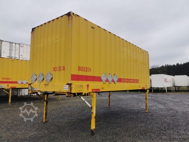 Сменный кузов фургон Krone Wechselkoffer mit Rolltor 7,45 m kranbar