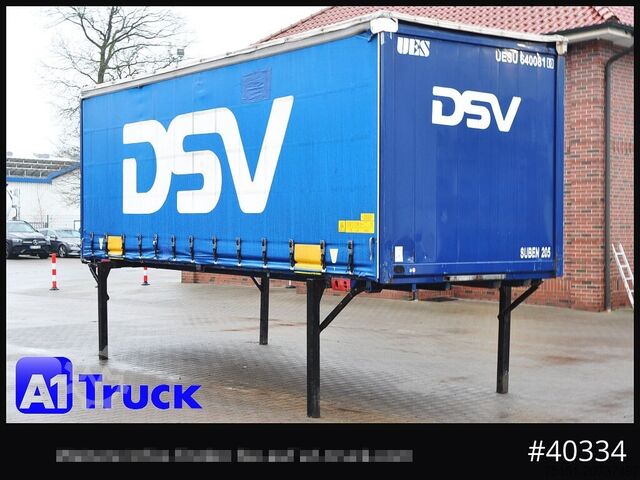 Сменный кузов с платформой и тентом KRONE 7.45  BDF Wechselbrücke, Schiebeplane