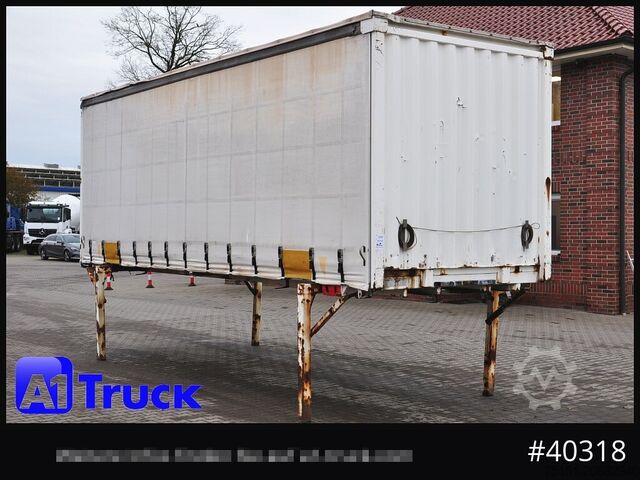 Сменный кузов с платформой и тентом KRONE Wechselbrücke 7,45 Multilock, neutral