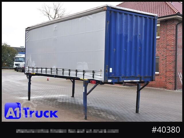 Сменный кузов с платформой и тентом KRONE 7.45  BDF Wechselbrücke, Schiebeplane