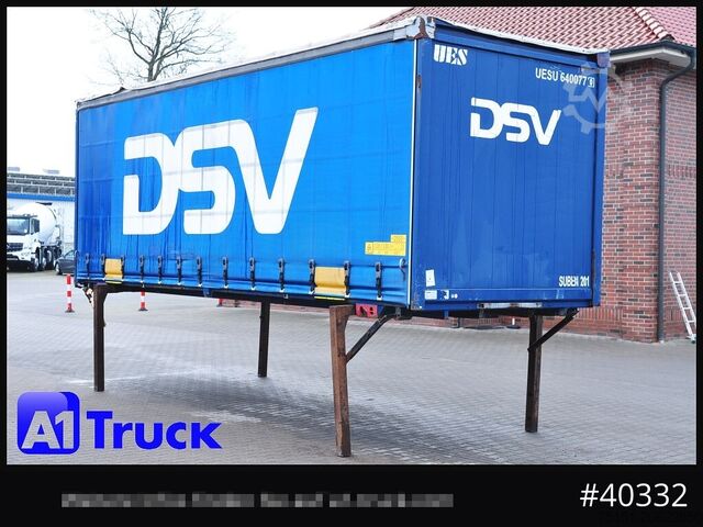 Сменный кузов с платформой и тентом KRONE 7.45  BDF Wechselbrücke, Schiebeplane