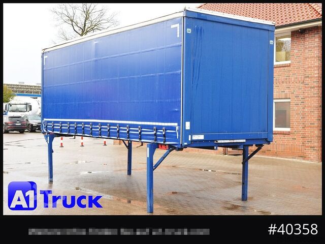 Сменный кузов с платформой и тентом KRONE Wechselbrücke 7,45, Code XL, Bordwand, neue Plane