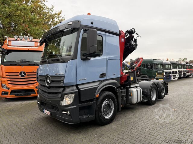Грузовой автомобиль большой грузоподъёмности Mercedes-Benz Actros 2548 LS 6X2 Kran HMF 3220 bis 16 Meter