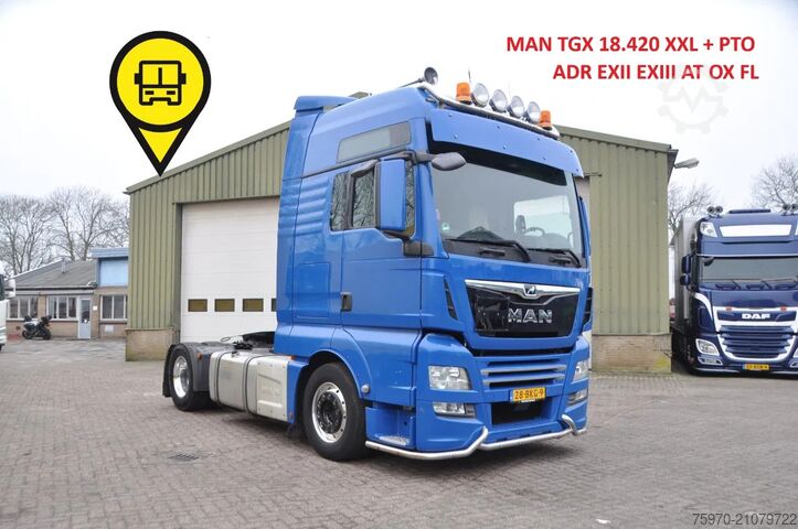 Опасные вещества MAN TGX 18.420 XXL 2017 ADR EXII EXIII AT OX FL + PTO